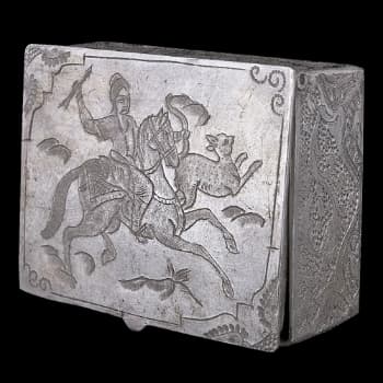 جعبه جواهرات قلمزنی