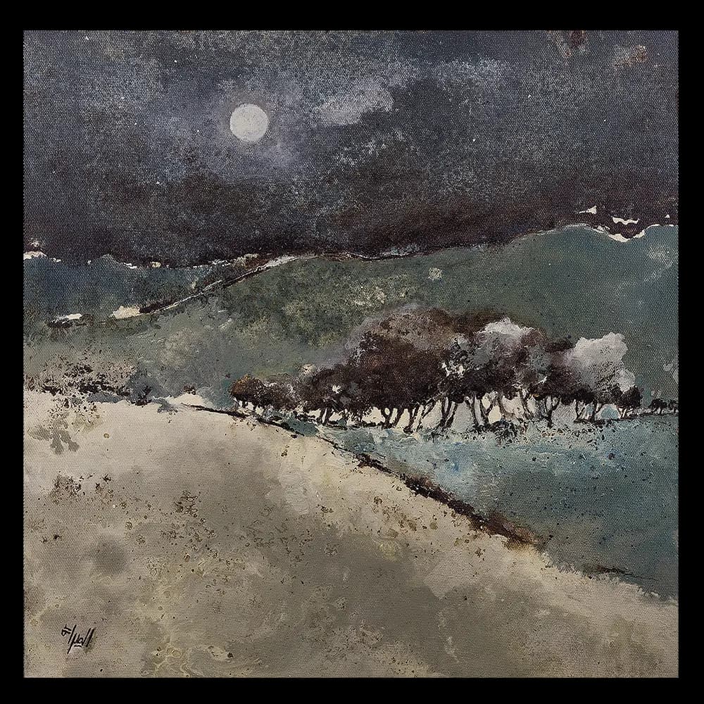 تابلو نقاشی ترکیب مواد